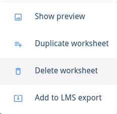 Delte worksheet